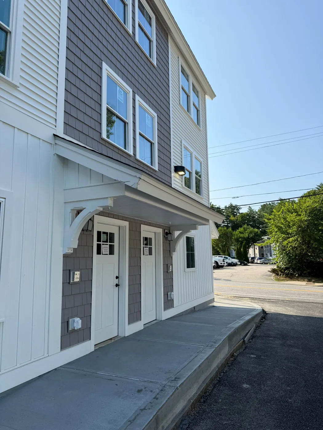 Seamless gutter run on a residential property
