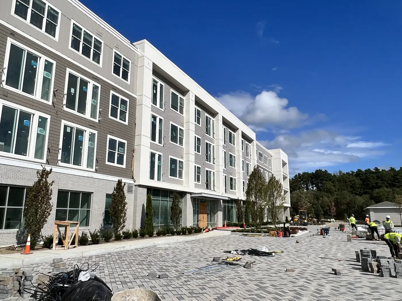 Completed exterior on a multi building property