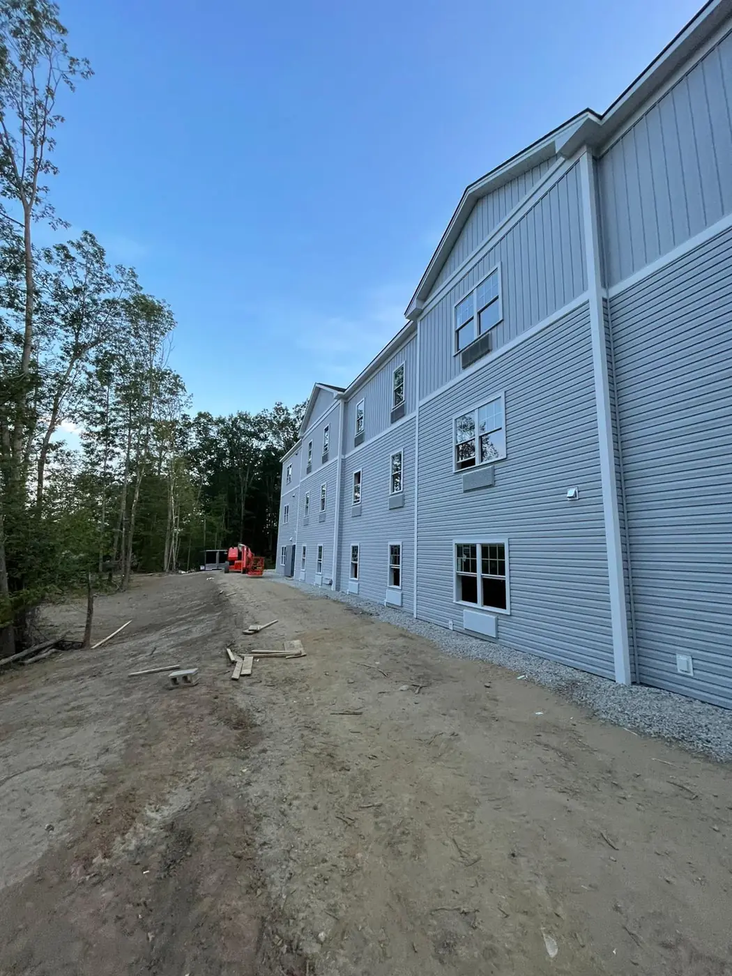New siding across a multi unit exterior