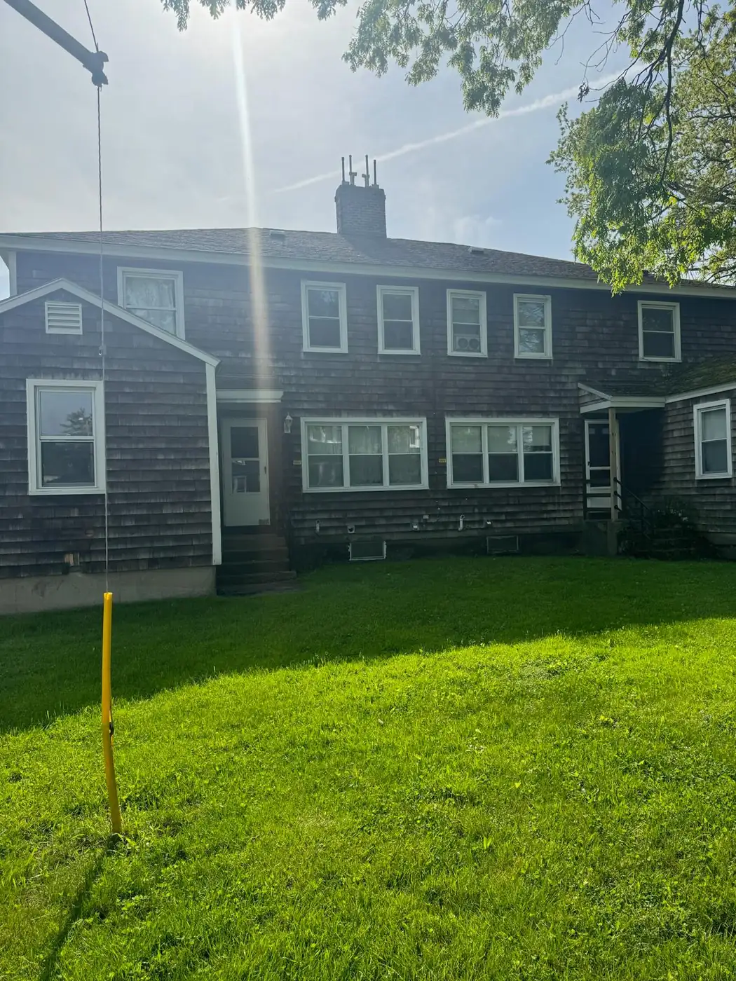 Exterior remodel in progress on a residential building