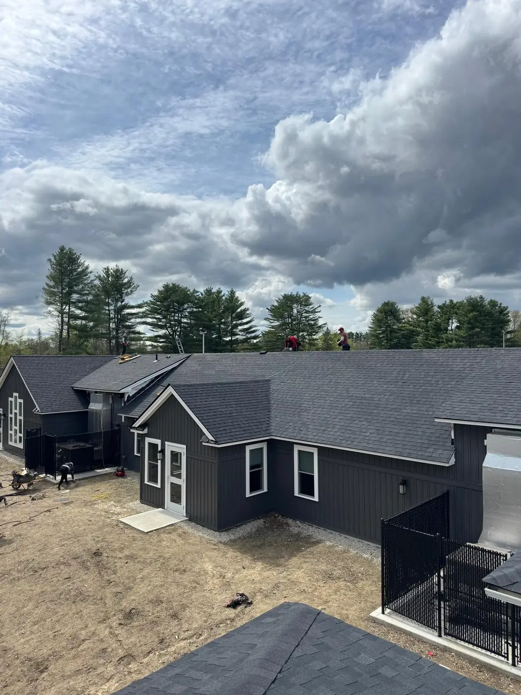 Completed roof on a commercial property