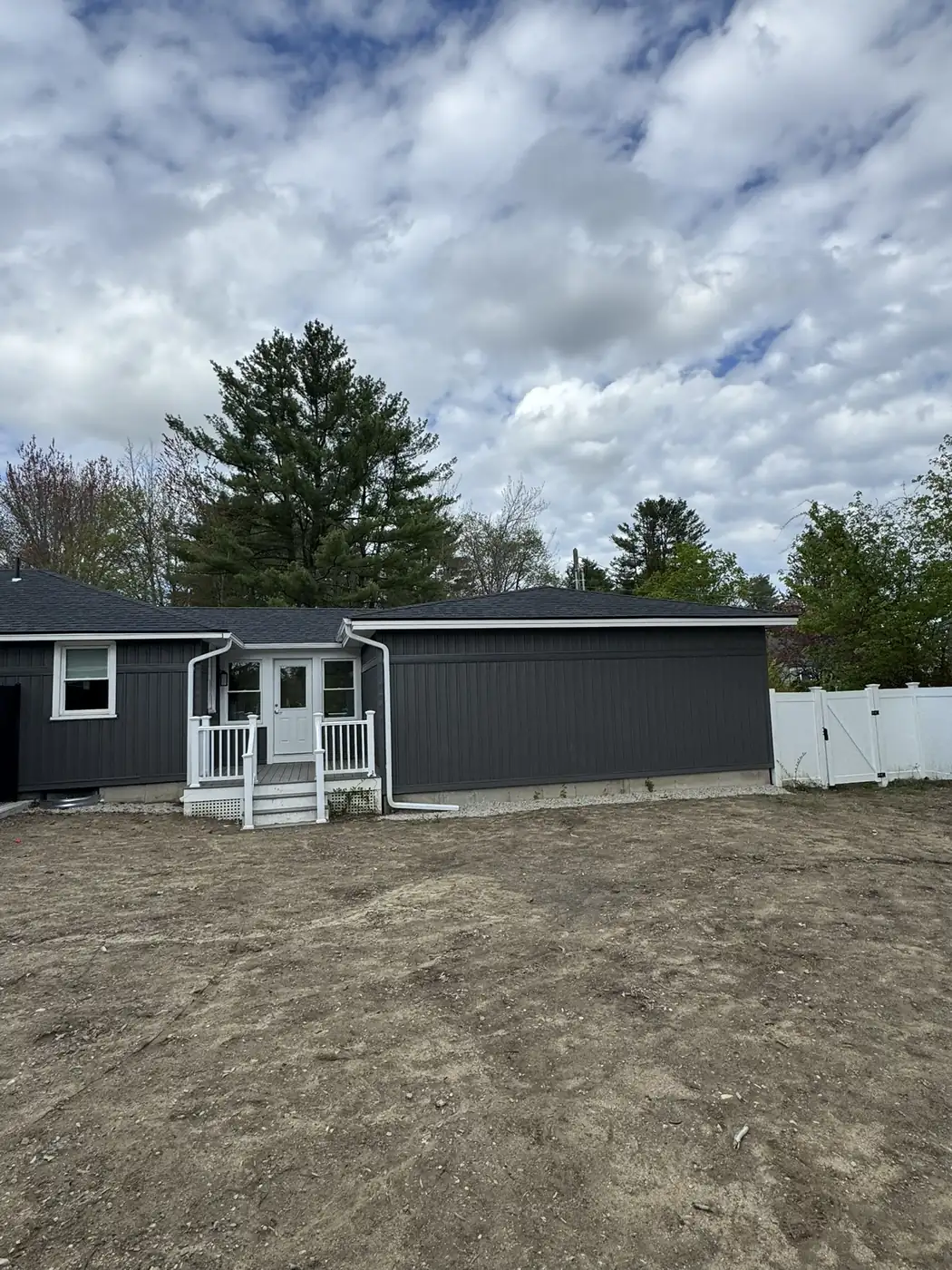 Roof and siding on a large property