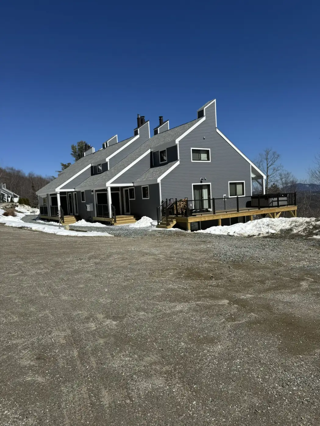 Finished siding on a single family home